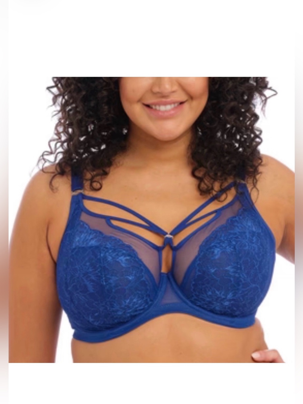 Elomi Brianna Underwire Plunge Bra in Lapis 38G